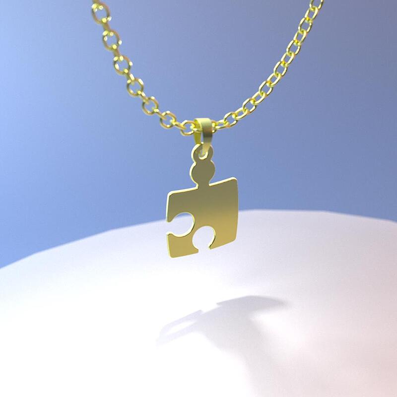 گردنبند طلا مدل پازل کد ZC10437