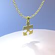 گردنبند طلا مدل پازل کد ZC10438
