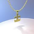 گردنبند طلا مدل پازل کد ZC10440