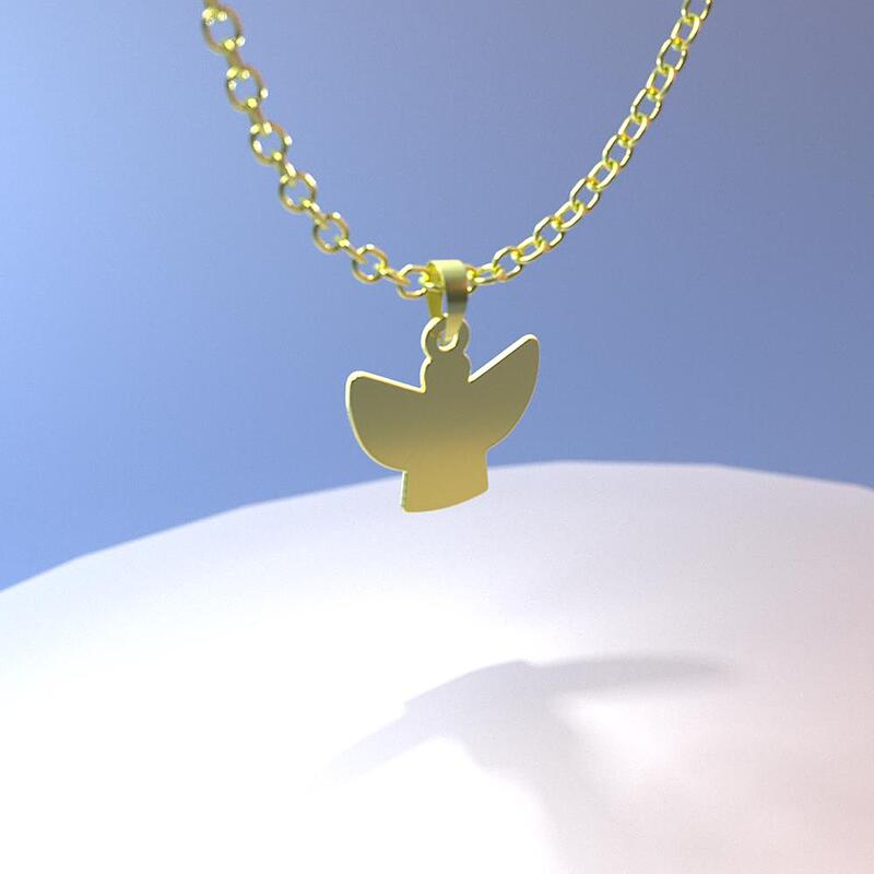 گردنبند طلا مدل فرشته کد ZC10496