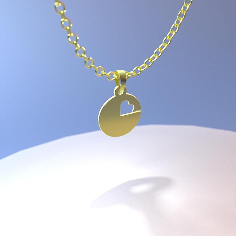 گردنبند طلا مدل ساعت کد ZC10515