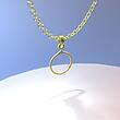 گردنبند طلا مدل حلقه کد ZC10523