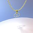 گردنبند طلا مدل حلقه کد ZC10524