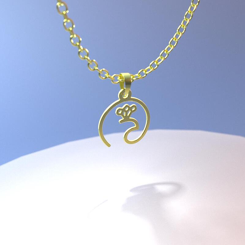 گردنبند طلا مدل طاووس کد ZC10533
