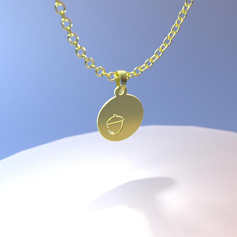 گردنبند طلا مدل فندق کد ZC10556