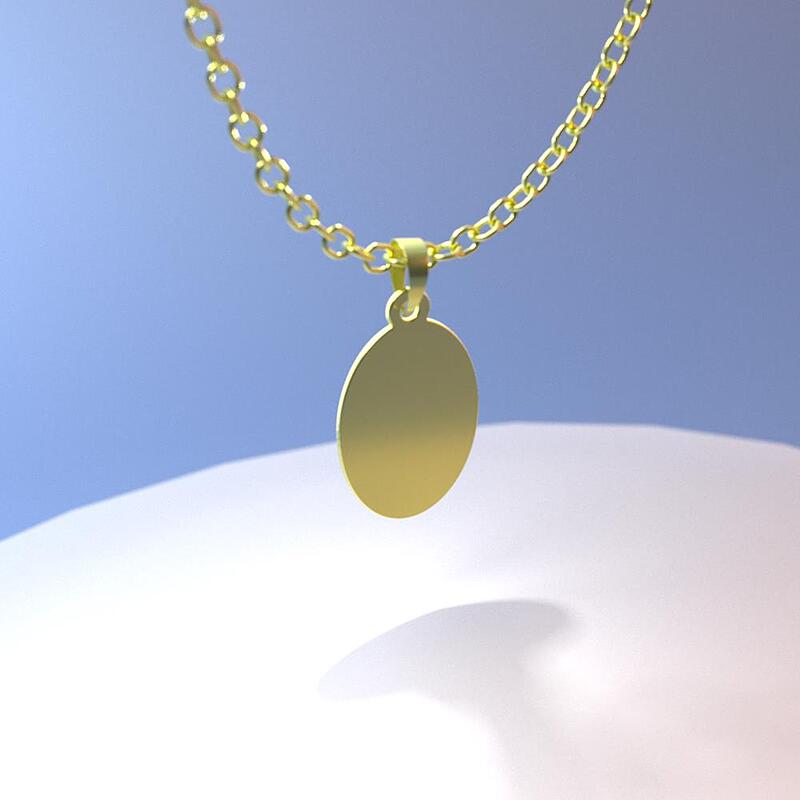 گردنبند طلا مدل باران کد ZC10636