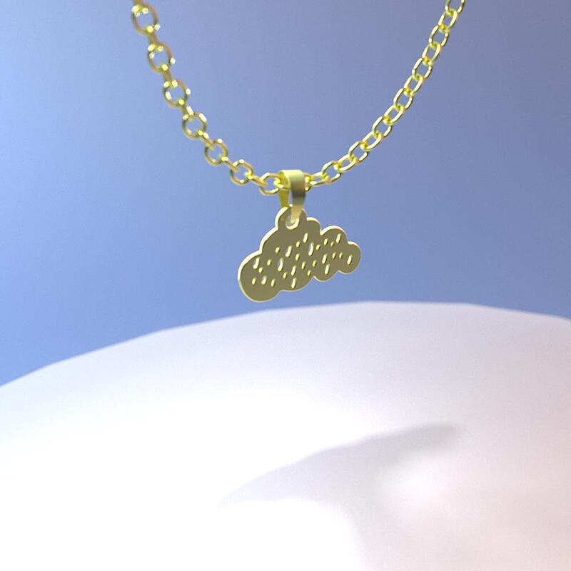 گردنبند طلا مدل باران کد ZC10644