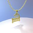 گردنبند طلا مدل گهواره کد ZC10657