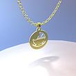گردنبند طلا مدل گهواره کد ZC10662