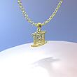 گردنبند طلا مدل گهواره کد ZC10663