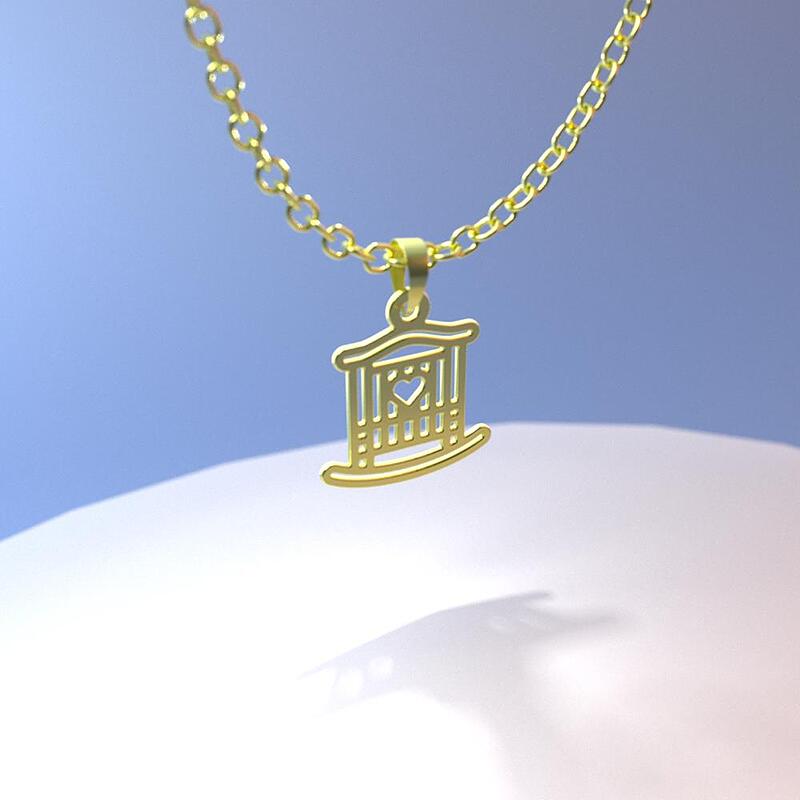 گردنبند طلا مدل گهواره کد ZC10663