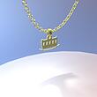 گردنبند طلا مدل گهواره کد ZC10664