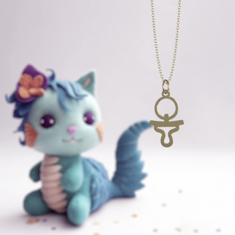 آویز ساعت طلا مدل پستانک کد ZCA10007