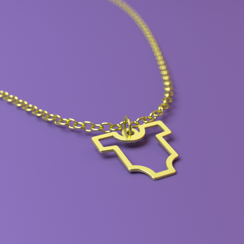 آویز ساعت طلا مدل لباس نوزادی کد ZCA10061