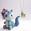 آویز ساعت طلا مدل گهواره کد ZCA10075