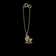 آویز ساعت طلا مدل گهواره کد ZCA10075