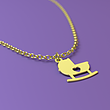 آویز ساعت طلا مدل گهواره کد ZCA10075