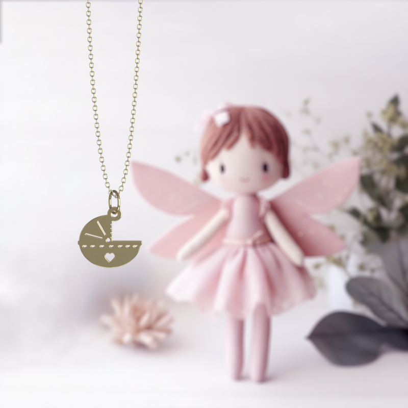 آویز ساعت طلا مدل گهواره کد ZCA10076