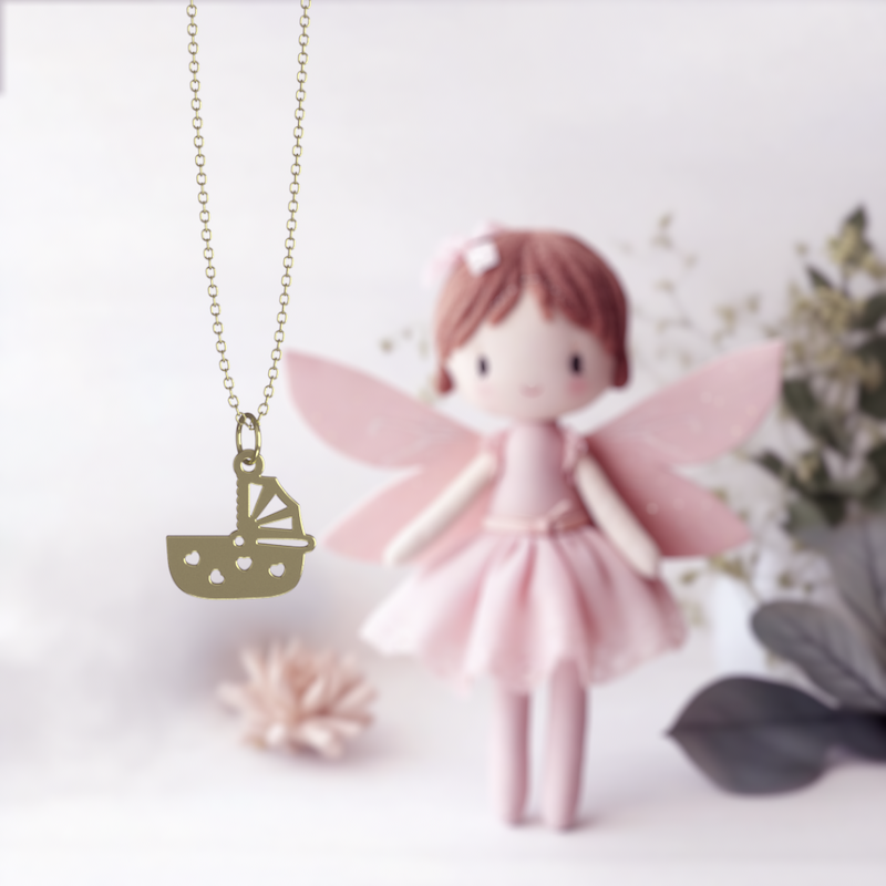 آویز ساعت طلا مدل گهواره کد ZCA10077