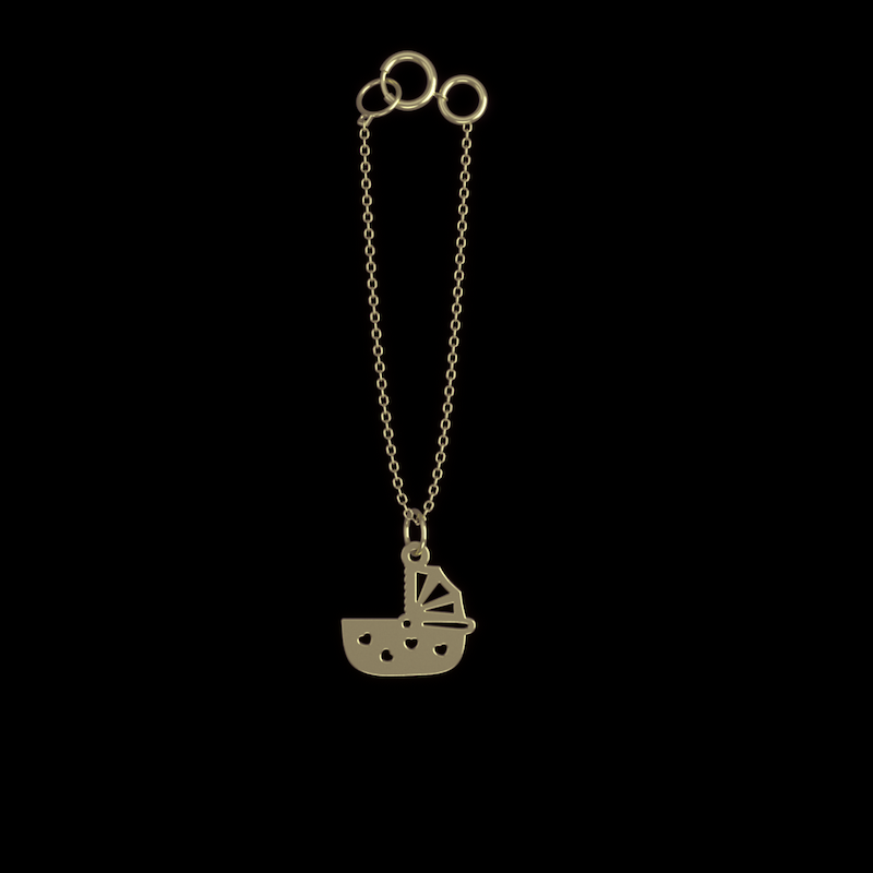 آویز ساعت طلا مدل گهواره کد ZCA10077