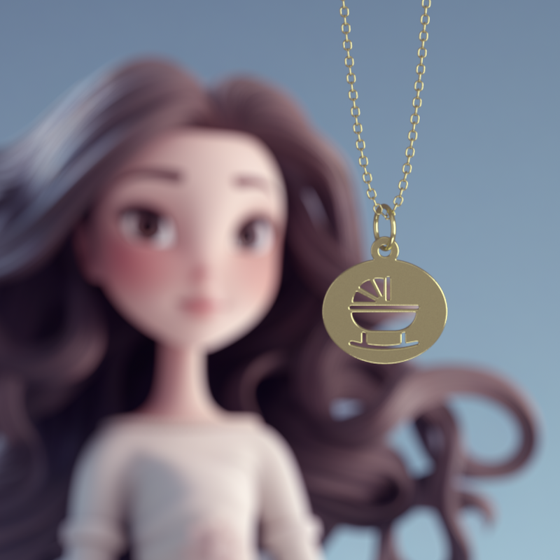 آویز ساعت طلا مدل گهواره کد ZCA10079