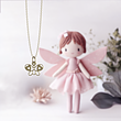 آویز ساعت طلا مدل پروانه کد ZCA10107