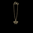 آویز ساعت طلا مدل پروانه کد ZCA10107