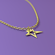 آویز ساعت طلا مدل ستاره کد ZCA10121