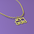 آویز ساعت طلا مدل قطار کد ZCA10160