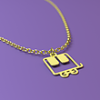 آویز ساعت طلا مدل قطار کد ZCA10163