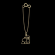 آویز ساعت طلا مدل قطار کد ZCA10166