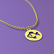 آویز ساعت طلا مدل ماهی کد ZCA10170