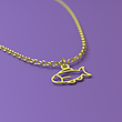 آویز ساعت طلا مدل ماهی کد ZCA10172