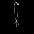 آویز ساعت طلا مدل ماهی کد ZCA10181