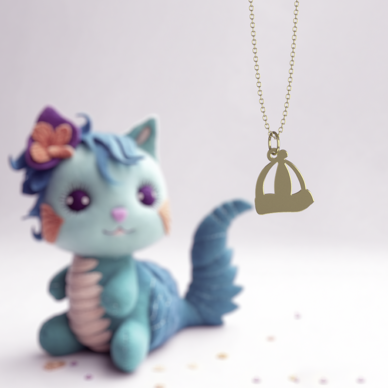 آویز ساعت طلا مدل کلاه کد ZCA10195