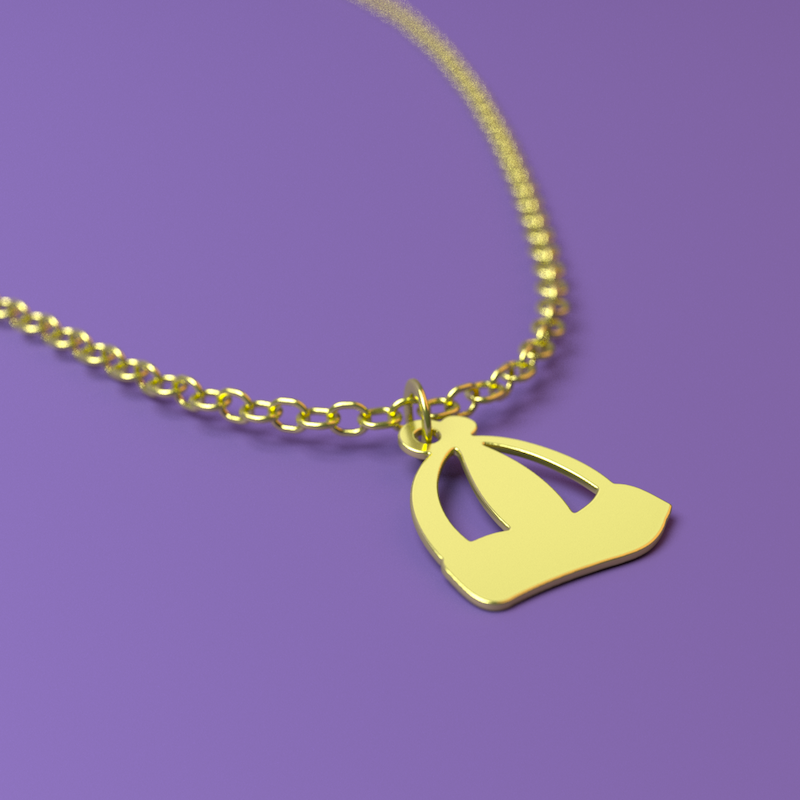 آویز ساعت طلا مدل کلاه کد ZCA10195