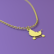 آویز ساعت طلا مدل گهواره کد ZCA10206