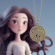 آویز ساعت طلا مدل بادکنک تولد کد ZCA10239