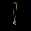 آویز ساعت طلا مدل پیله کد ZCA10251