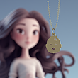 آویز ساعت طلا مدل نوزاد خندان کد ZCA10269