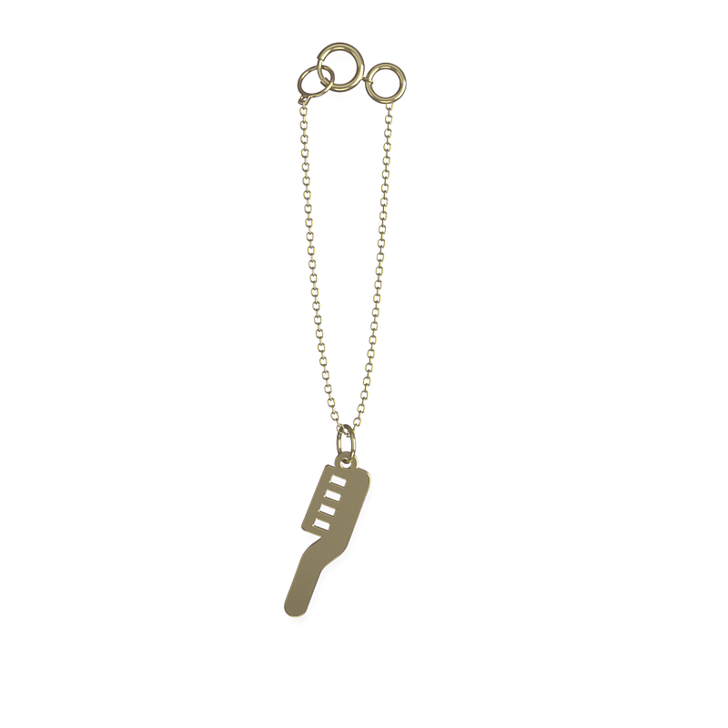آویز ساعت طلا مدل مسواک کد ZCA10306