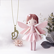 آویز ساعت طلا مدل پای مادر و نوزاد کد ZCA10319