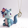 آویز ساعت طلا مدل پای مادر و نوزاد کد ZCA10319