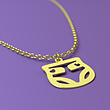 آویز ساعت طلا مدل پوشک نوزاد کد ZCA10340