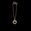 آویز ساعت طلا مدل تاج کد ZCA10348