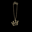 آویز ساعت طلا مدل تاج کد ZCA10349