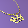 آویز ساعت طلا مدل تاج کد ZCA10349