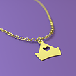 آویز ساعت طلا مدل تاج کد ZCA10351