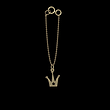 آویز ساعت طلا مدل تاج کد ZCA10352
