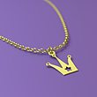 آویز ساعت طلا مدل تاج کد ZCA10352